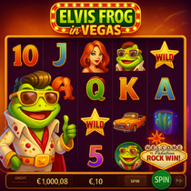 1Red - Elvis Frog in Vegas Slot Game - BGaming Casino