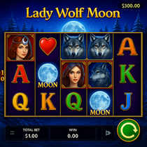 1Red - Lady Wolf Moon Slot Game - BGaming Casino